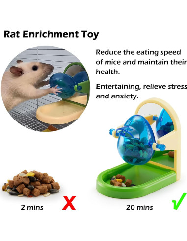 Juguete de Enriquecimiento para Ratas Jevnd 1Pcs Forrajeo