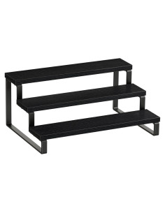 Estante de Especias Giikin de 3 Niveles en Madera Negro