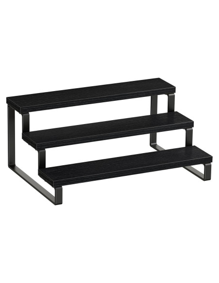 Estante de Especias Giikin de 3 Niveles en Madera Negro