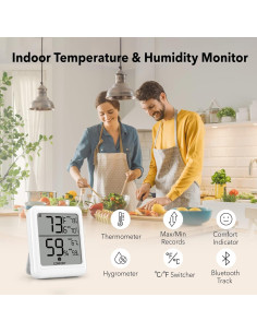 Termómetro Higrómetro Digital BN-LINK Bluetooth 2 Paquete 2