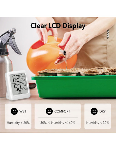 Termómetro Higrómetro Digital BN-LINK Bluetooth 2 Paquete