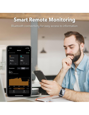 Termómetro Higrómetro Digital BN-LINK Bluetooth 2 Paquete