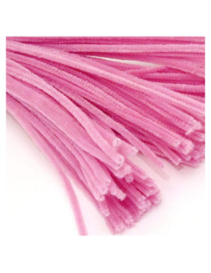 Tallarines de Chenille The Crafts Outlet 1000 pcs Rosa Fucsia 50 cm