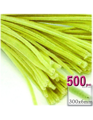 Tallarines de Chenille The Crafts Outlet 30 cm Rosa Claro 500 pcs