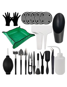 Kit de Herramientas de Jardinería TIHOOD 30 Piezas para Suculentas