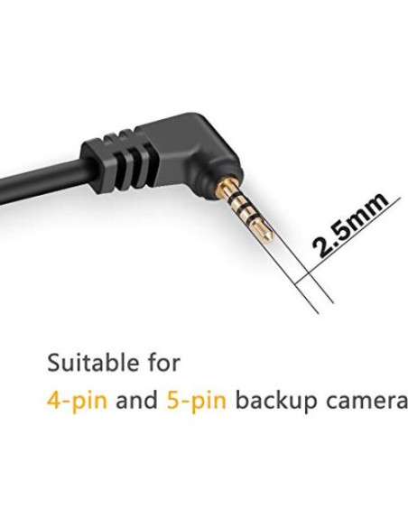 Cable de Extensión para Cámara de Respaldo YQMAJIM 5 m 2.5mm
