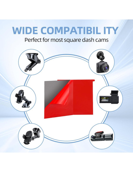 6 Almohadillas Adhesivas Doble Cara Suplogico para Dash Cam 6 Almohadillas Adhesivas Doble Cara Suplogico para Dash Cam