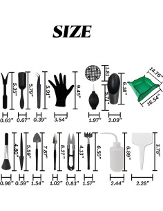Kit de Herramientas de Jardinería TIHOOD 30 Piezas para Suculentas 2