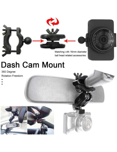 Soporte para Cámara de Tablero SYCOOVEN Negro Universal