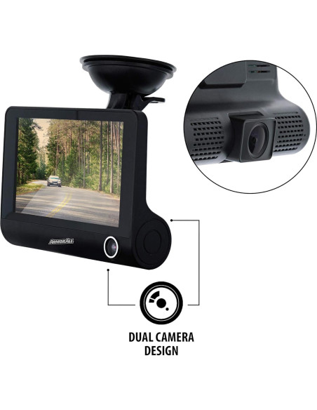 Cámara de tablero doble lente Xtreme Armor All 1080P