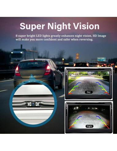 Cámara de Respaldo Kairiyard para Placa de Licencia 170 HD