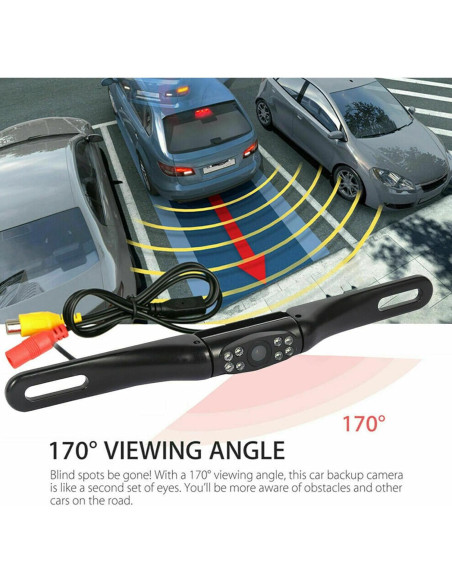 Cámara de Respaldo Kairiyard para Placa de Licencia 170 HD