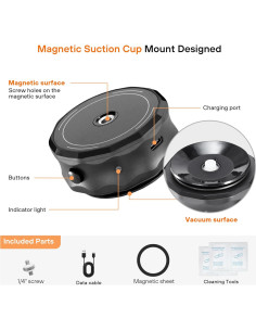 Soporte Ventosa Eléctrica STARTRC PHOTO para DJI Pocket 3 2