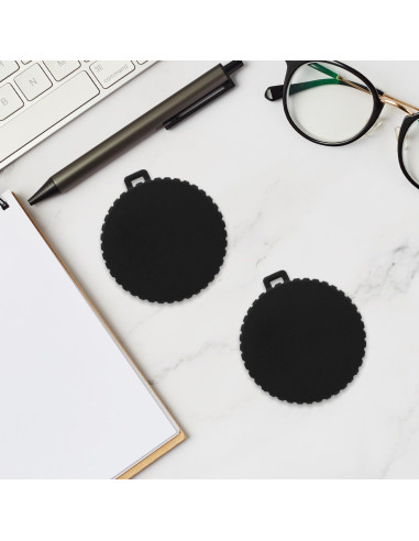 2 Tapas de Lente TPU para Osmo Action 3 y 4 - Protección Negra