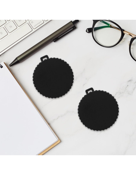 2 Tapas de Lente TPU para Osmo Action 3 y 4 - Protección Negra