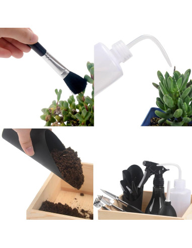 Kit de Herramientas de Jardinería TIHOOD 30 Piezas para Suculentas
