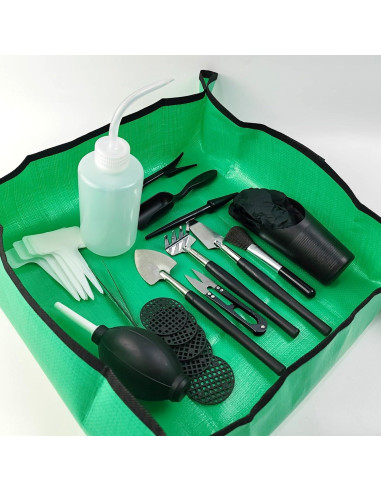 Kit de Herramientas de Jardinería TIHOOD 30 Piezas para Suculentas