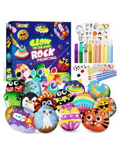 Kit de Pintura de Rocas Toidgy - Brilla en la Oscuridad