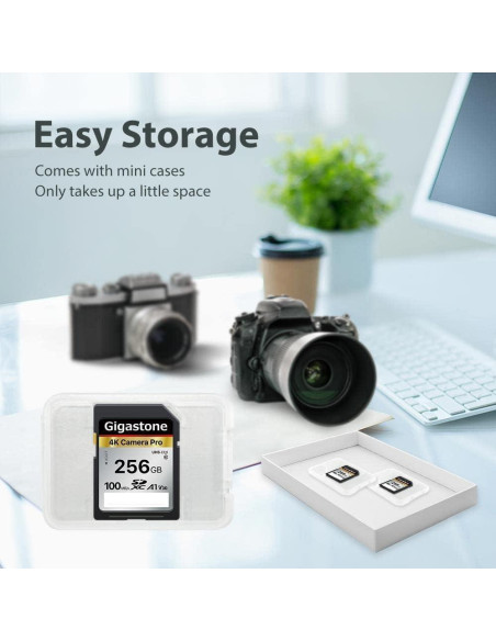 Tarjeta de Memoria Gigastone 256GB 4K UHS-I 100MB/s Tarjeta de Memoria Gigastone 256GB 4K UHS-I 100MB/s