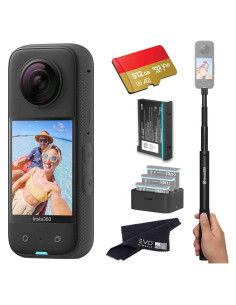 Cámara de Acción 360 Insta360 X3 con Batería Extra y 512GB