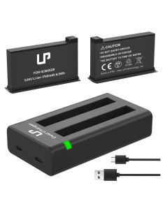 Cargador Doble Ranura LP para Batería 360 ONE X2 - 2 Piezas
