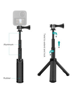 Mini Mango de Agarre Soporte Tripode GEPULY 23.37 cm para GoPro y Teléfonos 2