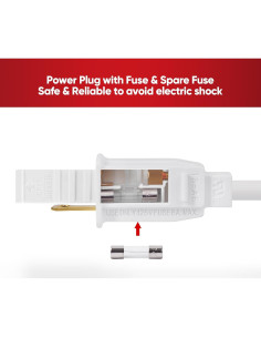 Paquete de 3 Cables de Alimentación Shine Decor 1.5m para Luces LED 2