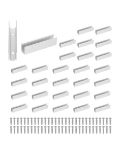 Soportes de Montaje para Luces LED PATIKIL 30 Pcs Aluminio