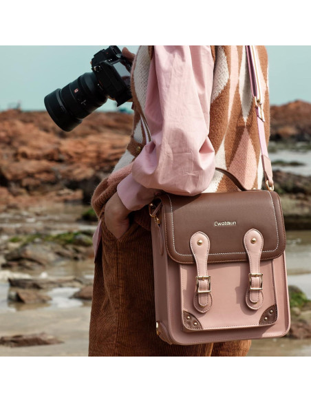 Bolsa de cámara Cwatcun para DSLR y SLR, impermeable 22x10x27cm