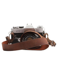 Correa de cámara de cuero Crazy Horse CANPIS ajustable