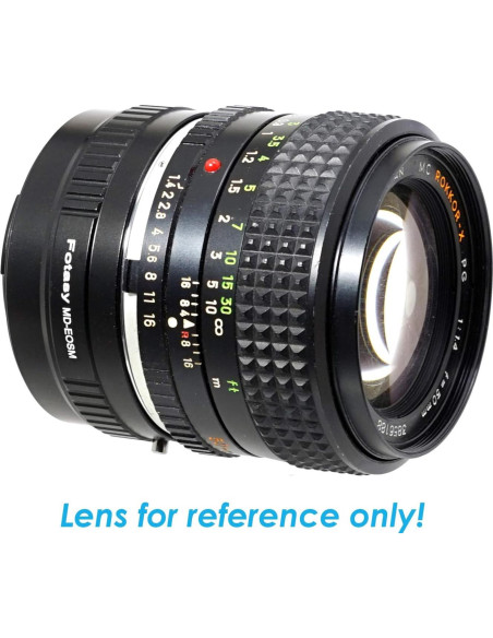 Adaptador de lente Fotasy Minolta MD a Canon EF-M - Enfoque Infinito