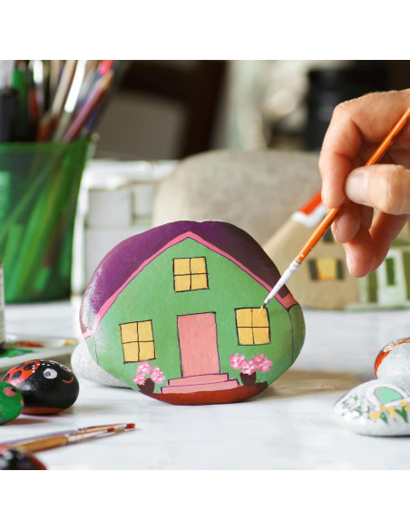 25 Piedras de Río para Pintar 5-8 cm - Manualidades Creativas