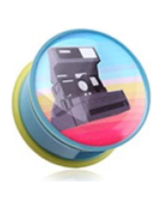Toma de oído Polaroid retro un solo extremo 16mm