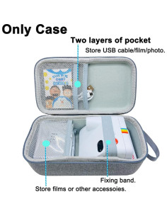 Funda Dura Polaroid Go 9035 - Almacenamiento Viaje Gris 2