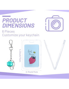 Llaveros de Película Mini Zonon 6 Piezas Personalizables 2