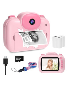 Cámara Instantánea YosaToo KC9 Rosa 3.5" para Niños