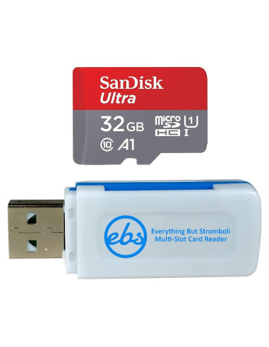 Tarjeta Micro SD SanDisk 32GB Ultra Clase 10 + Lector EBS