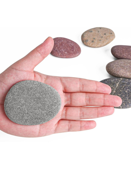25 Piedras de Río para Pintar 5-8 cm - Manualidades Creativas