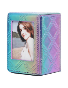 Caja de Almacenamiento para Fotos Mini Leonuliy Azul Púrpura