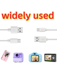 Cable de Carga USB Universal BFZDYQL para Cámaras Instantáneas 1m 2