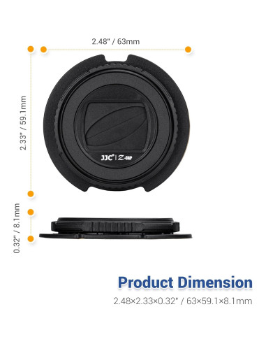 Cubierta de lente protectora Leica Sofort 2 - Negro