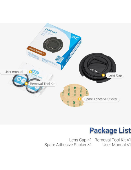 Cubierta de lente protectora Leica Sofort 2 - Negro