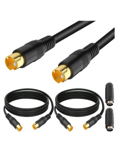 Cable S-Video Macho a Macho 1m DKARDU - 2 Pcs Dorado