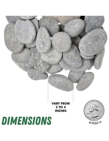 Kit de Pintura de Rocas de Río PGN - 40 Piezas 5-10 cm