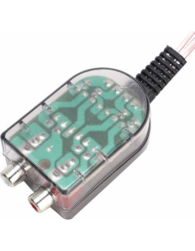 Convertidor de Impedancia de Audio EVGATSAUTO para Coche