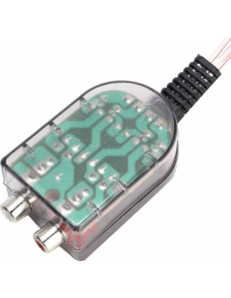 Convertidor de Impedancia de Audio EVGATSAUTO para Coche