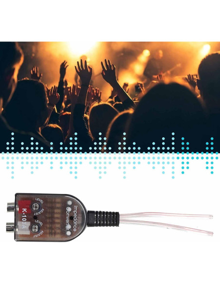 Convertidor de Impedancia de Audio EVGATSAUTO para Coche