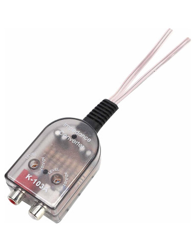 Convertidor de Impedancia de Audio EVGATSAUTO para Coche