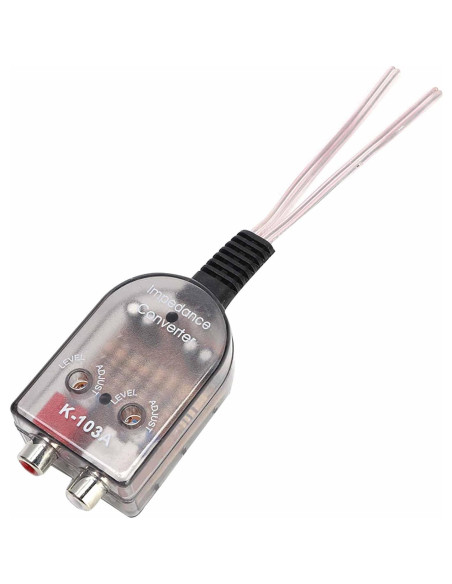Convertidor de Impedancia de Audio EVGATSAUTO para Coche