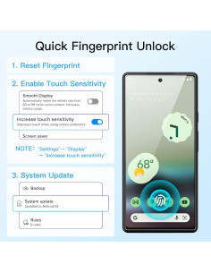 Protector de Pantalla JETech para Google Pixel 6a 6.1" HD 2